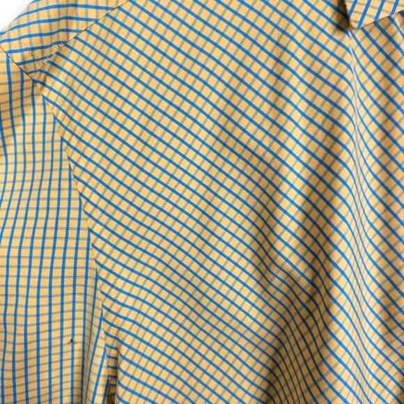 Kuhlman Long Mens Sleeve Checkered Print Button Down Shirt Size 44 - Picture 7 of 9